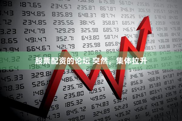 股票配资的论坛 突然，集体拉升